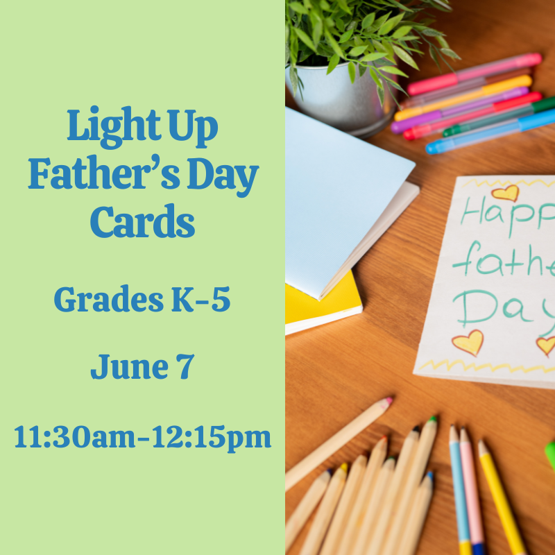 A homemade father's day card.