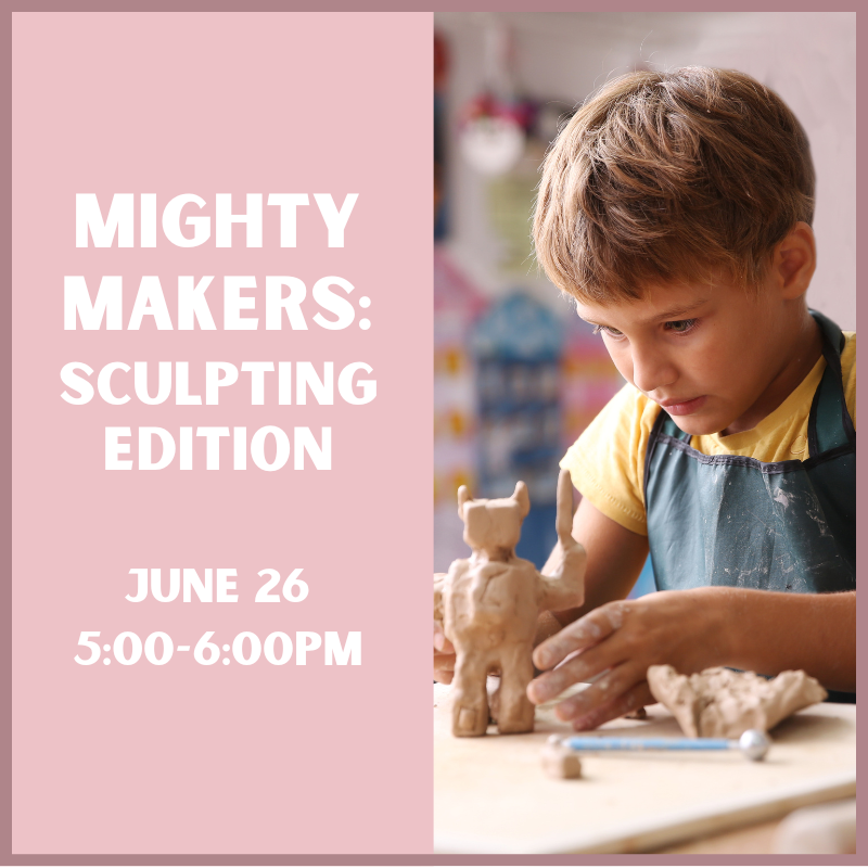 A child making a clay sculpture.